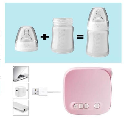 Milk Pumps Kit Electric Breast Natural Suction Enlarger Feeding Bottle USB