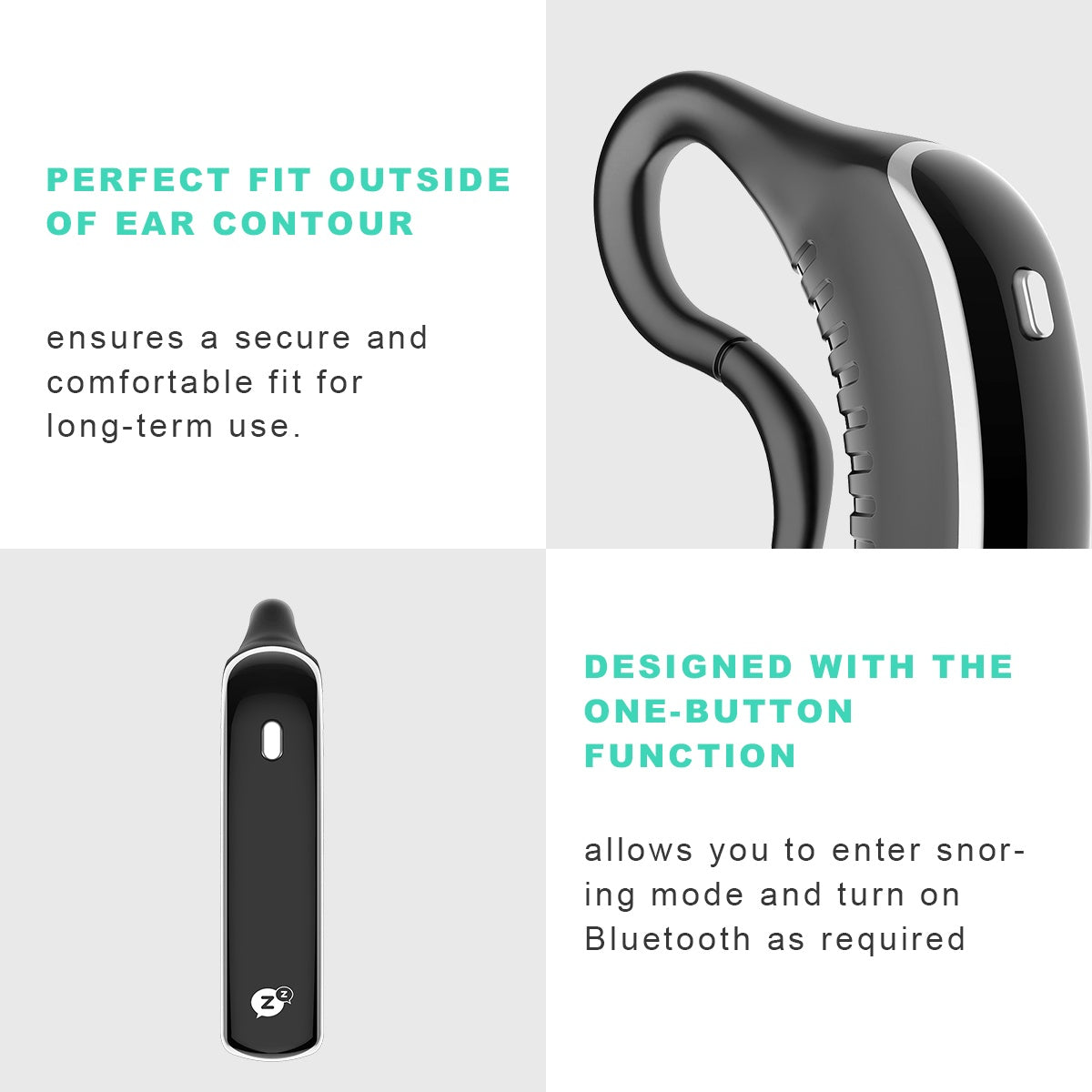 24 Hours Bluetooth Anti-snoring Device Aid Snoring Analyzes Sleep Data